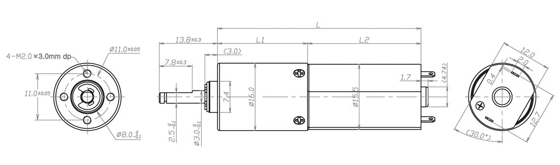 智能窗簾驅動(dòng)系統齒輪箱圖紙