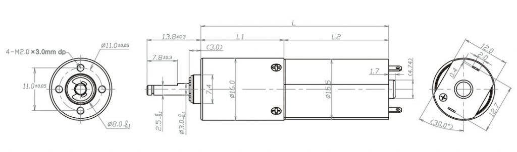 5G射頻天線(xiàn)電機齒輪箱圖紙